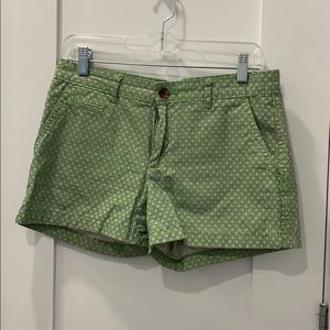 Gap Green Patterned Shorts, Size 04R